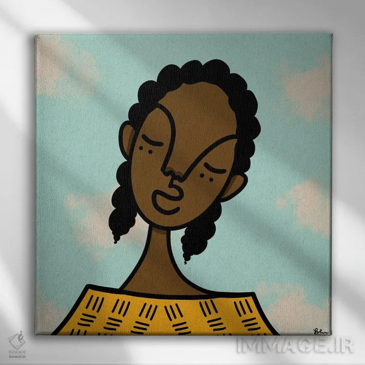 تابلو سرخوش اثر بری پیپنز - نمای روبهرو روی دیوار