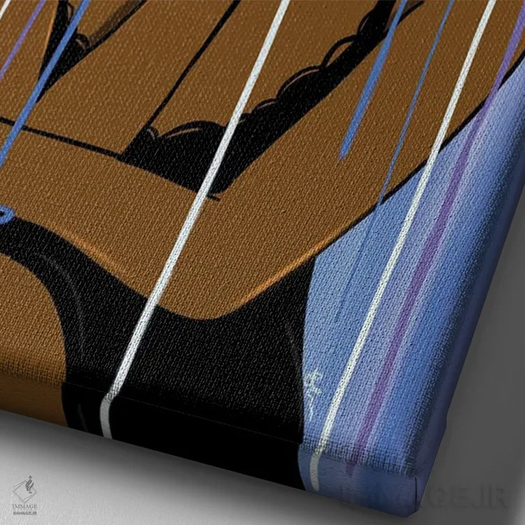 تابلو گلبرگهای چکهدار اثر بری پیپنز - نمای نزدیک بافت بوم