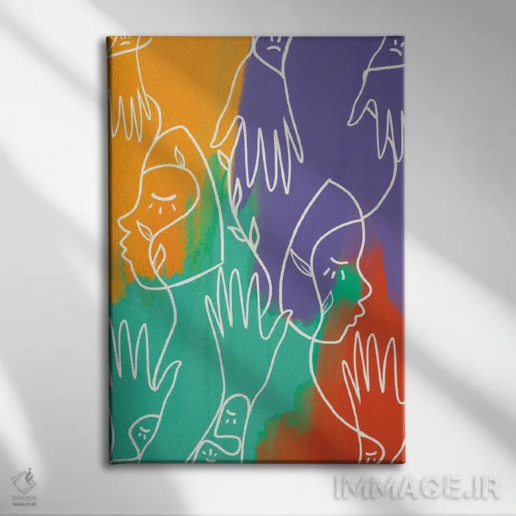 تابلو با هم اثر بری پیپنز - نمای روبهرو روی دیوار