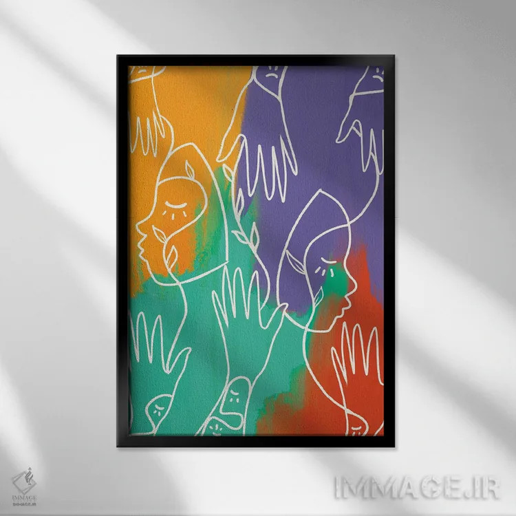 تابلو با هم اثر بری پیپنز - نمای قابدار مشکی