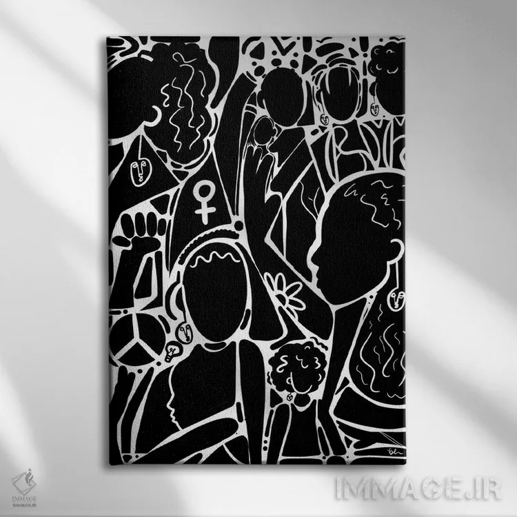 تابلو نقشها II اثر بری پیپنز - نمای روبهرو روی دیوار