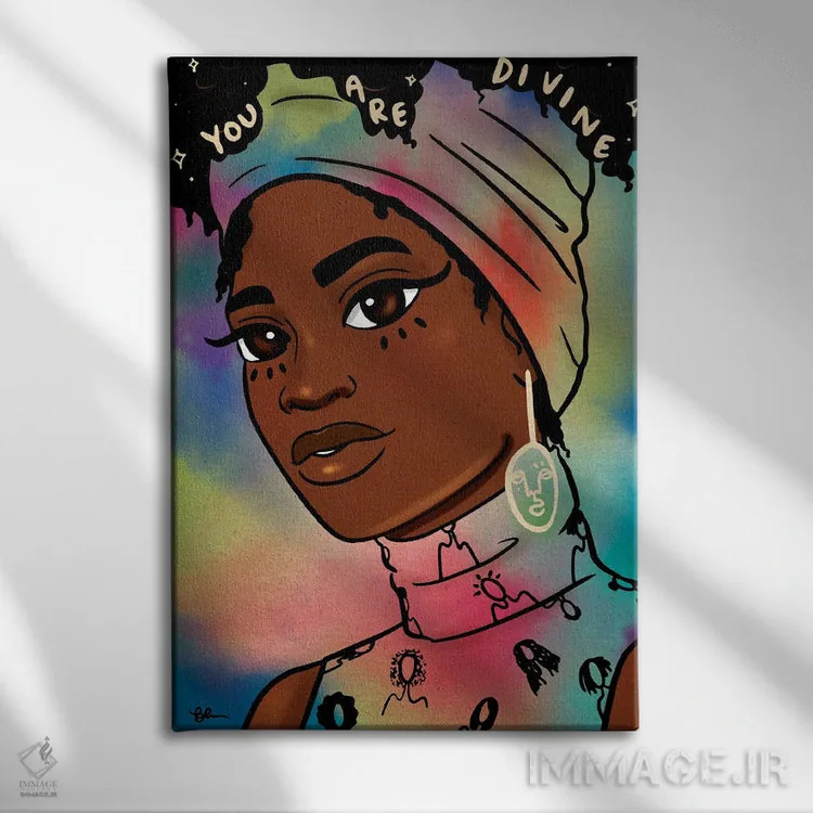 تابلو تو الهی هستی اثر بری پیپنز - نمای روبهرو روی دیوار