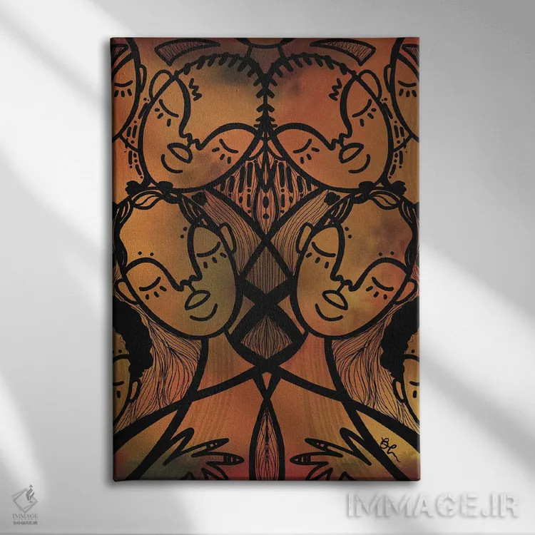 تابلو خودت را جا بده اثر بری پیپنز - نمای روبهرو روی دیوار