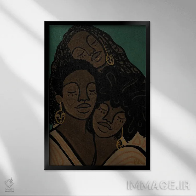 تابلو تسلیبخش اثر بری پیپنز - نمای قابدار مشکی