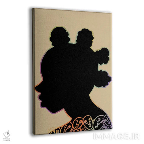 تابلو سیلوئت او (زن) اثر بری پیپنز - نمای پرسپکتیو محصول