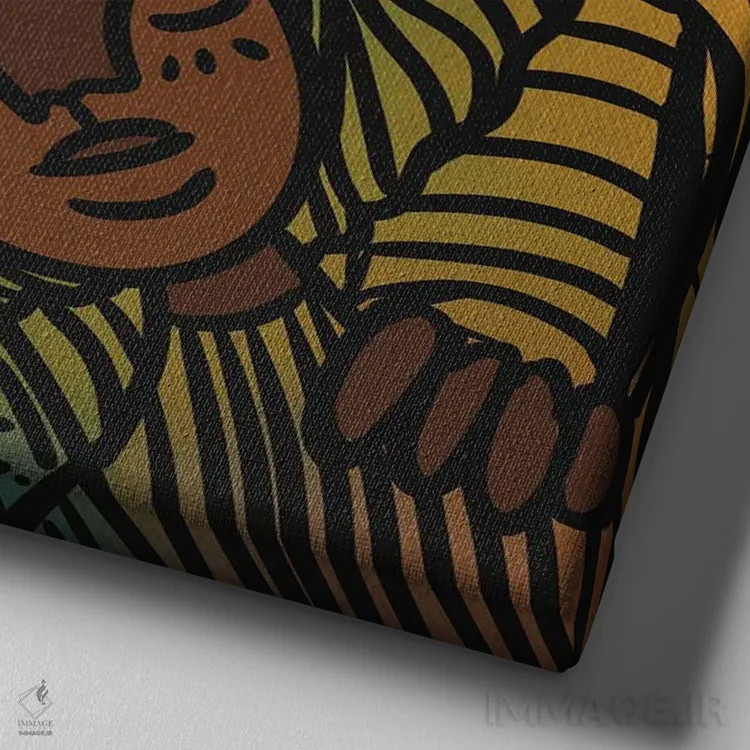 تابلو مرا نگه دار اثر بری پیپنز - نمای نزدیک بافت بوم