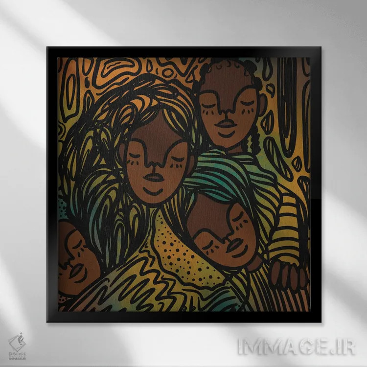 تابلو مرا نگه دار اثر بری پیپنز - نمای قابدار مشکی