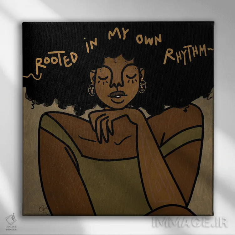 تابلو ریشهدار اثر بری پیپنز - نمای روبهرو روی دیوار