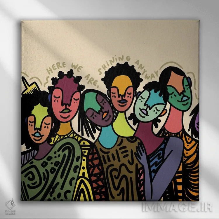 تابلو در هر حال بدرخش اثر بری پیپنز - نمای روبهرو روی دیوار