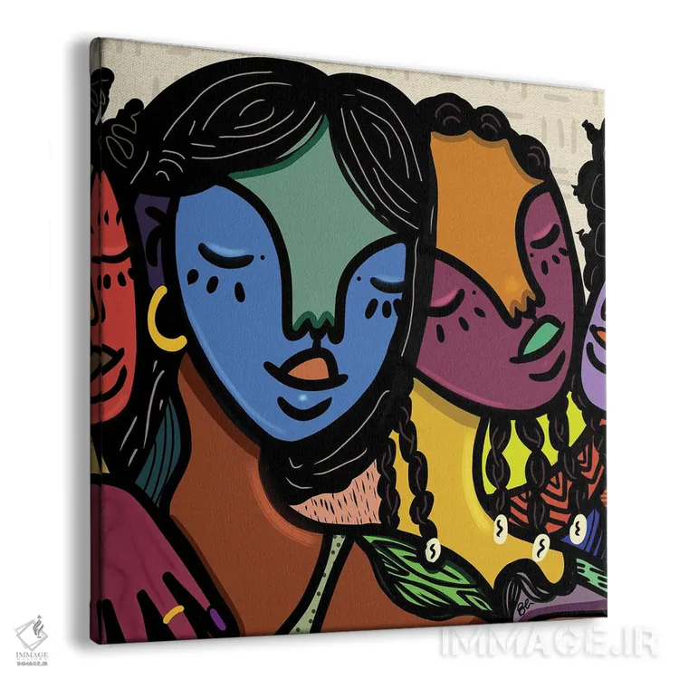 تابلو دختران من اثر بری پیپنز - نمای پرسپکتیو محصول