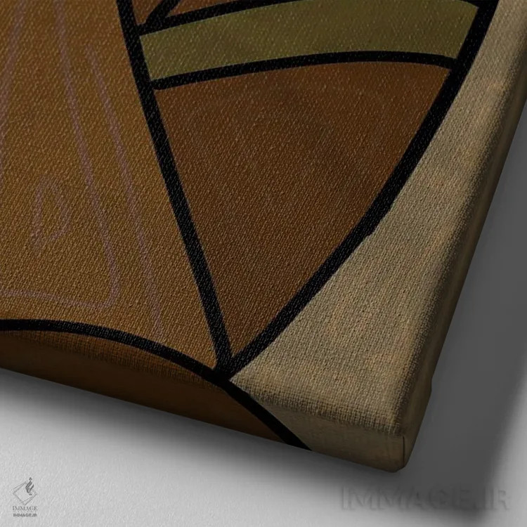 تابلو ریشهدار اثر بری پیپنز - نمای نزدیک بافت بوم