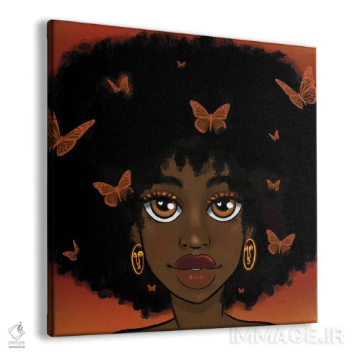 تابلو دختر پروانهای اثر بری پیپنز - نمای پرسپکتیو محصول