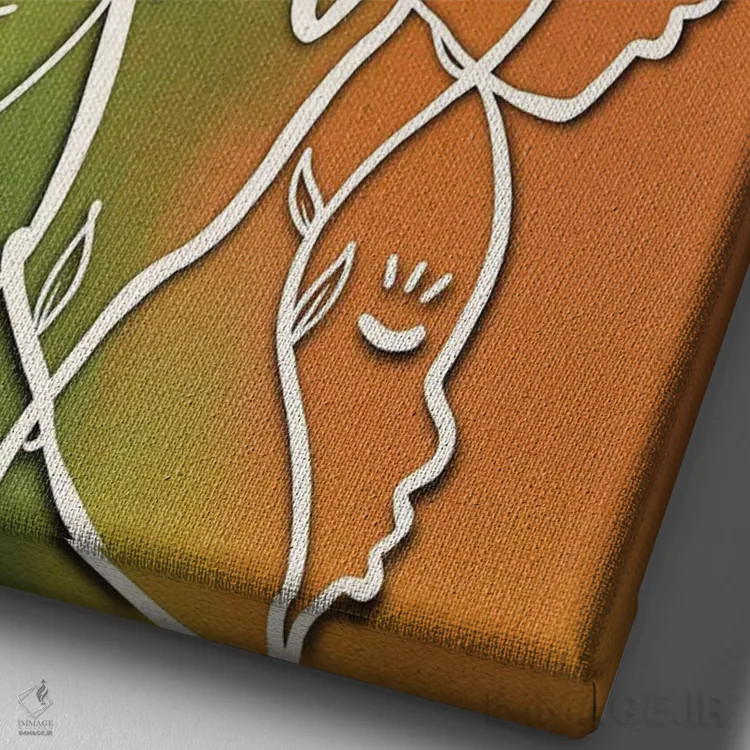 تابلو درمان با هم اثر بری پیپنز - نمای نزدیک بافت بوم