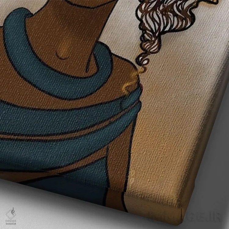 تابلو باشکوه اثر بری پیپنز - نمای نزدیک بافت بوم