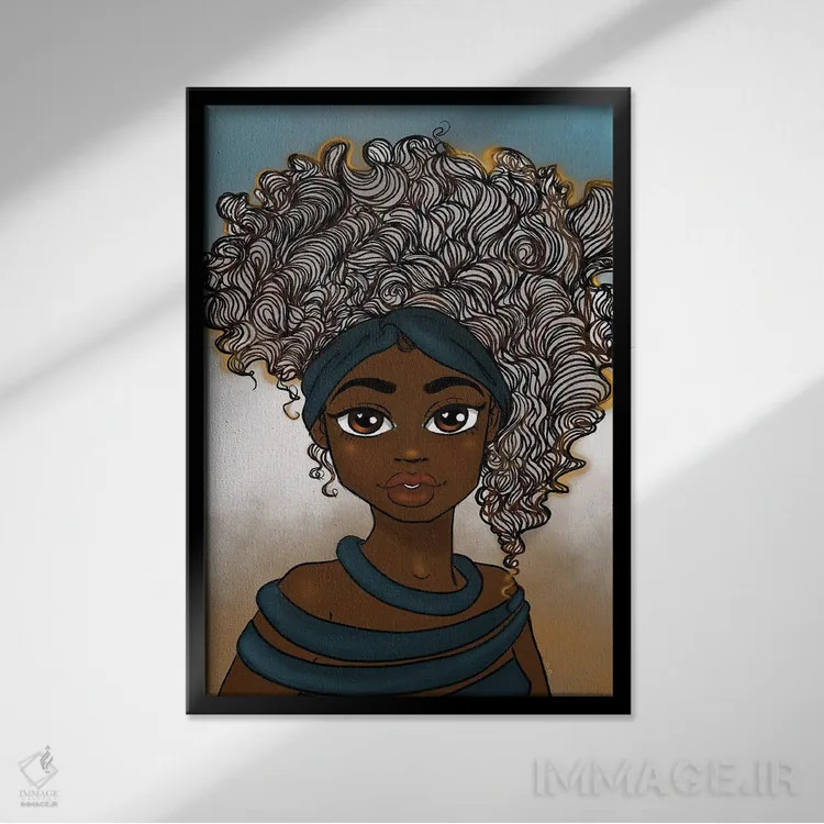 تابلو باشکوه اثر بری پیپنز - نمای قابدار مشکی