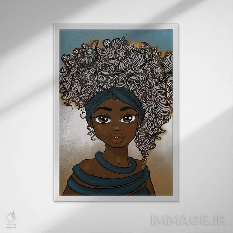 تابلو باشکوه اثر بری پیپنز - نمای قابدار سفید