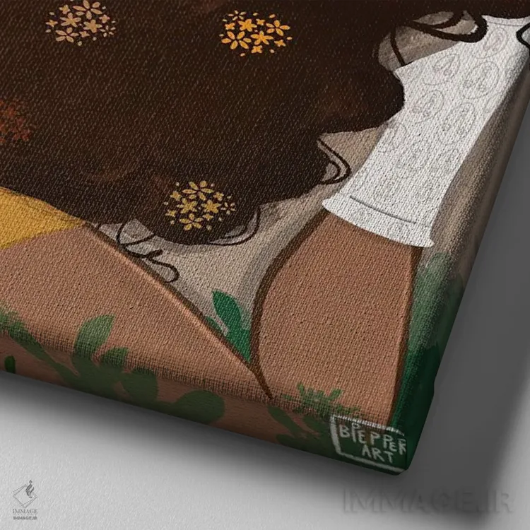 تابلو گمشده در صفحات اثر بری پیپنز - نمای نزدیک بافت بوم