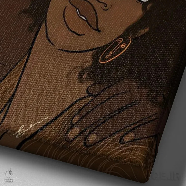 تابلو فضای امن اثر بری پیپنز - نمای نزدیک بافت بوم