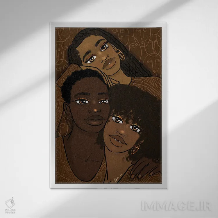 تابلو فضای امن اثر بری پیپنز - نمای قابدار سفید