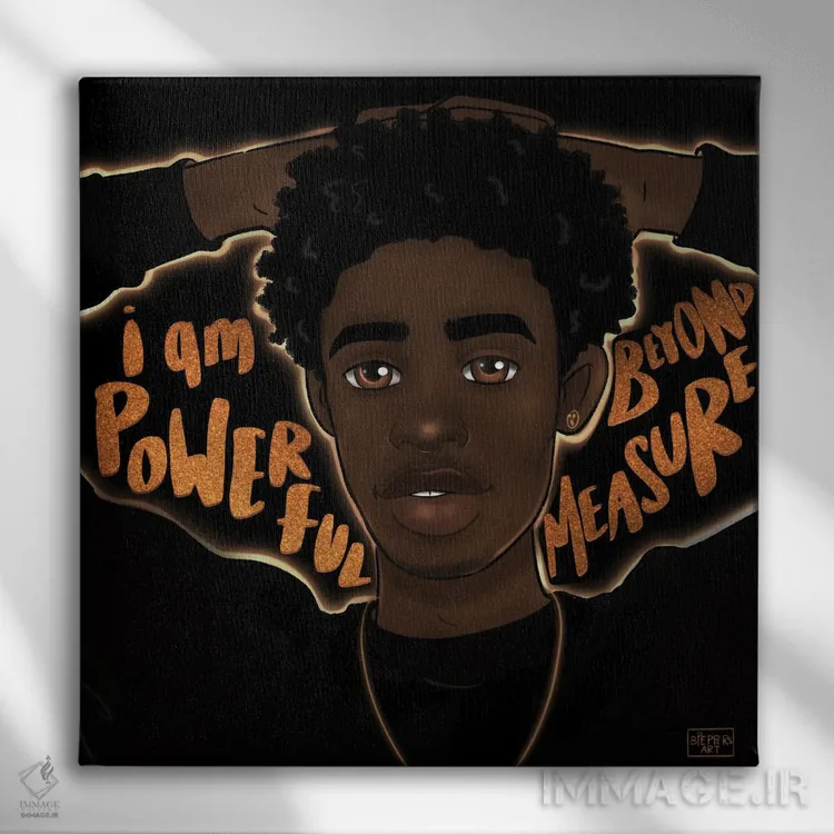 تابلو فراتر از اندازه اثر بری پیپنز - نمای روبهرو روی دیوار