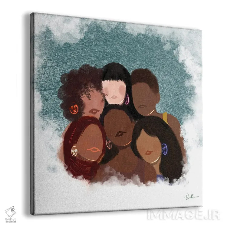 تابلو زنان توانمند اثر بری پیپنز - نمای پرسپکتیو محصول