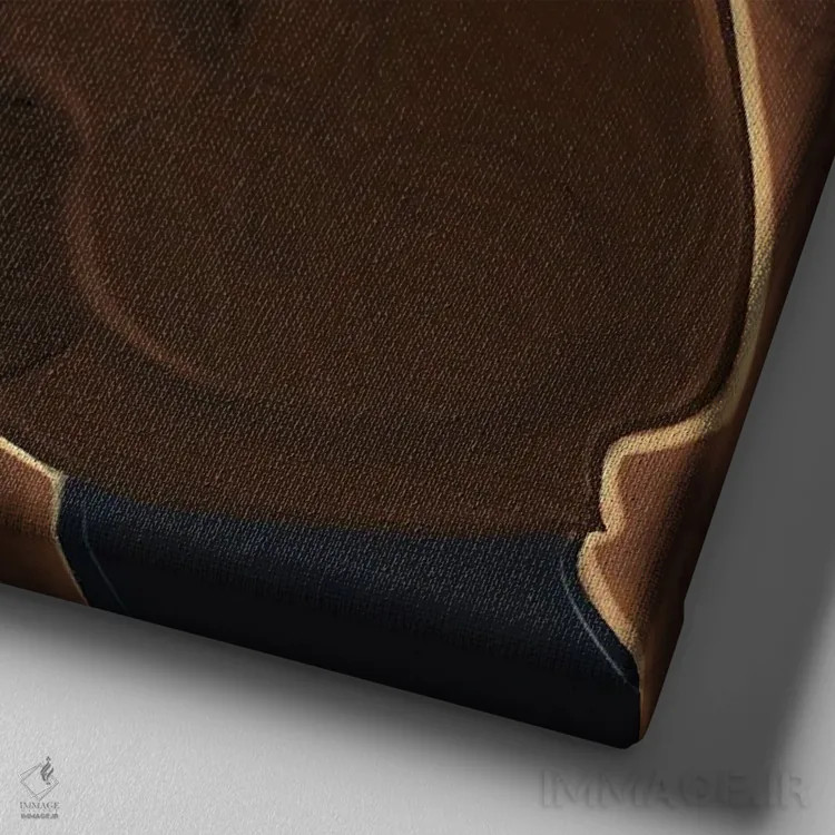 تابلو صبر کن اثر بری پیپنز - نمای نزدیک بافت بوم