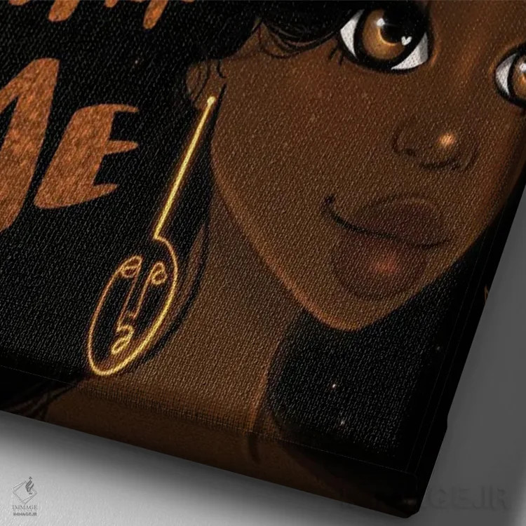 تابلو عظمت را در آغوش بگیر اثر بری پیپنز - نمای نزدیک بافت بوم