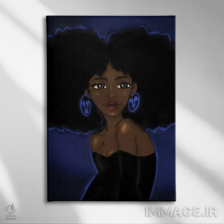 تابلو بتا بلوز (ماهی یا سبک موسیقی) اثر بری پیپنز - نمای روبهرو روی دیوار