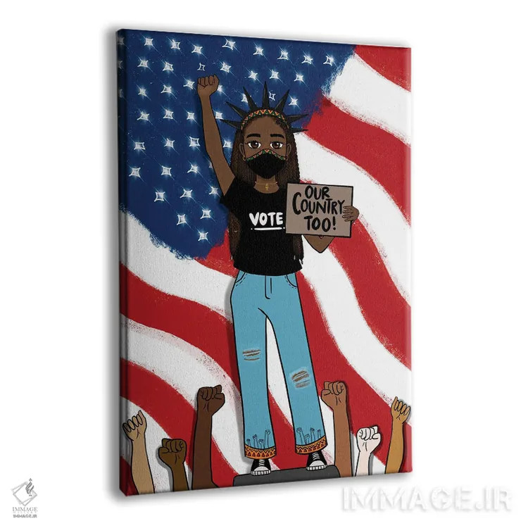 تابلو کشور ما هم همینجاست اثر بری پیپنز - نمای پرسپکتیو محصول