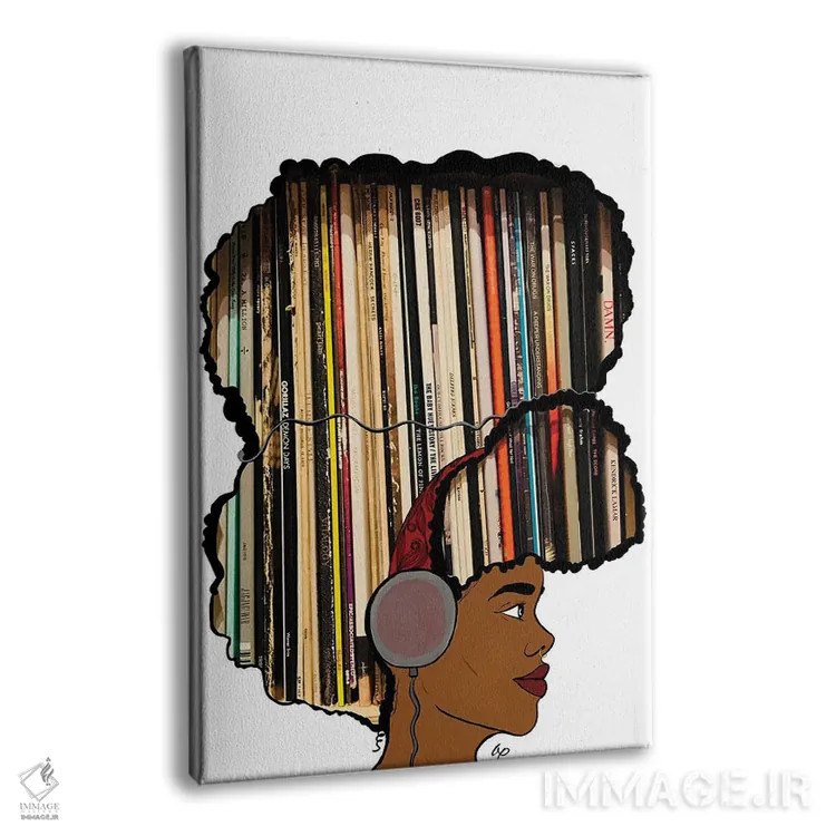 تابلو یک صفحه موسیقی بگذار اثر بری پیپنز - نمای پرسپکتیو محصول