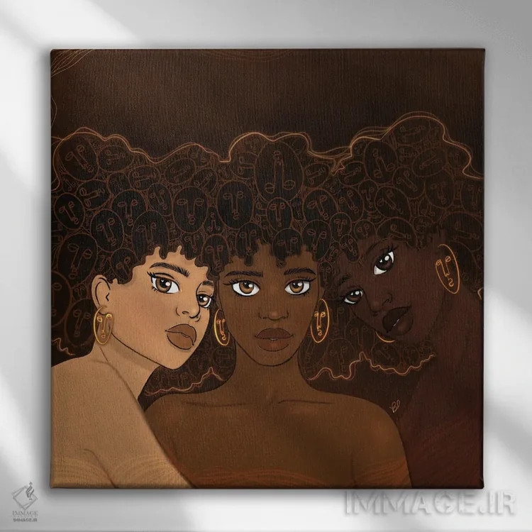 تابلو خواهرانگی اثر بری پیپنز - نمای روبهرو روی دیوار