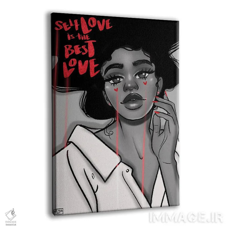 تابلو عشق به خود اثر بری پیپنز - نمای پرسپکتیو محصول