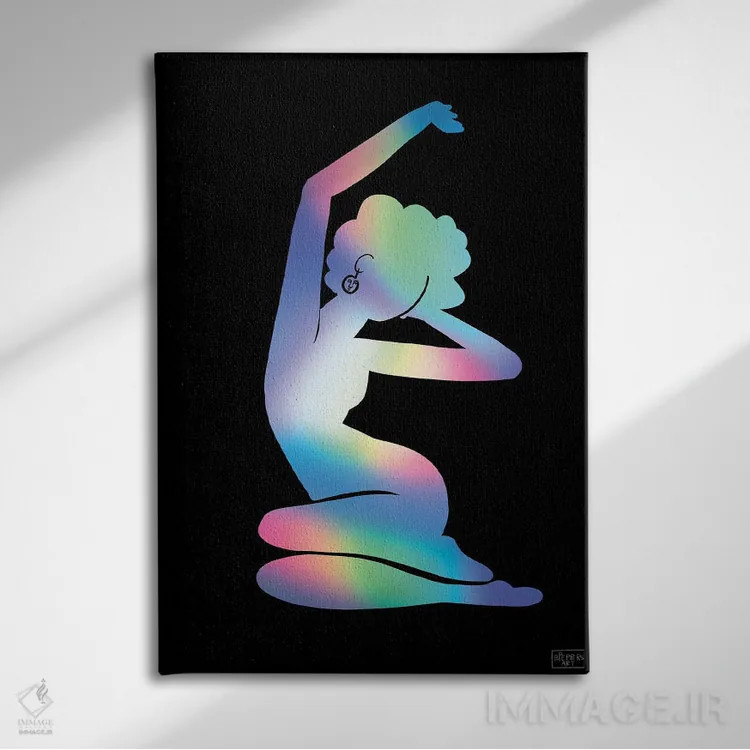 تابلو برخیز و بدرخش اثر بری پیپنز - نمای روبهرو روی دیوار