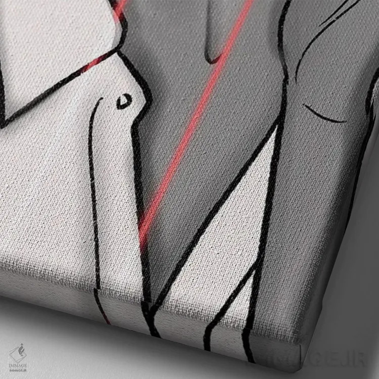 تابلو عشق به خود اثر بری پیپنز - نمای نزدیک بافت بوم