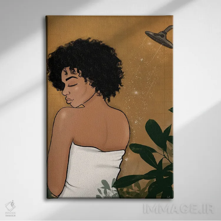 تابلو روز اسپا (مراقبت و آرامش) اثر بری پیپنز - نمای روبهرو روی دیوار