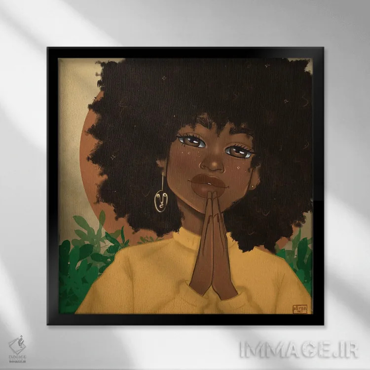 تابلو قدردان اثر بری پیپنز - نمای قابدار مشکی