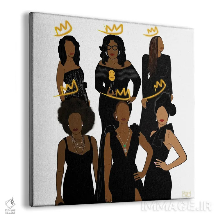 تابلو ملکهها اثر بری پیپنز - نمای پرسپکتیو محصول