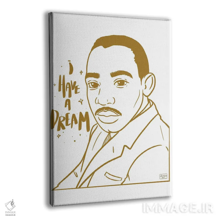 تابلو رویا دارم (سخنرانی تاریخی دکتر کینگ) اثر بری پیپنز - نمای پرسپکتیو محصول