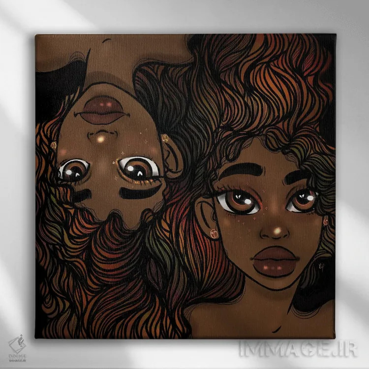 تابلو دوگانگی اثر بری پیپنز - نمای روبهرو روی دیوار