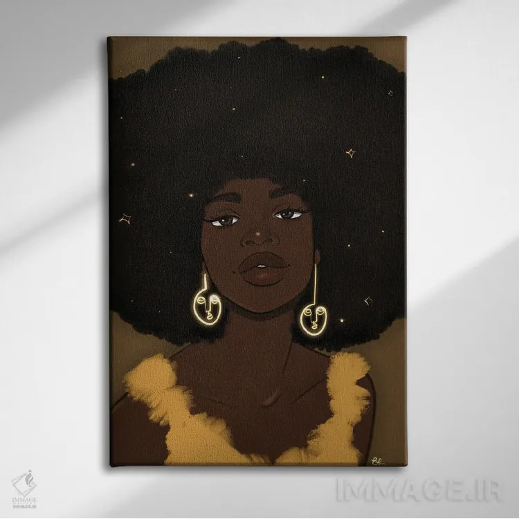 تابلو آفتاب اثر بری پیپنز - نمای روبهرو روی دیوار