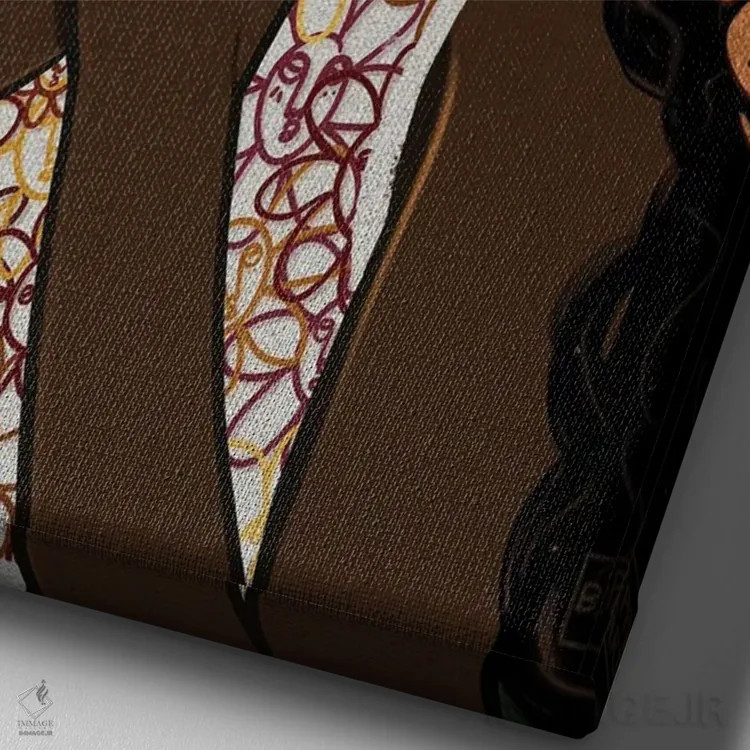 تابلو من جذب میکنم اثر بری پیپنز - نمای نزدیک بافت بوم