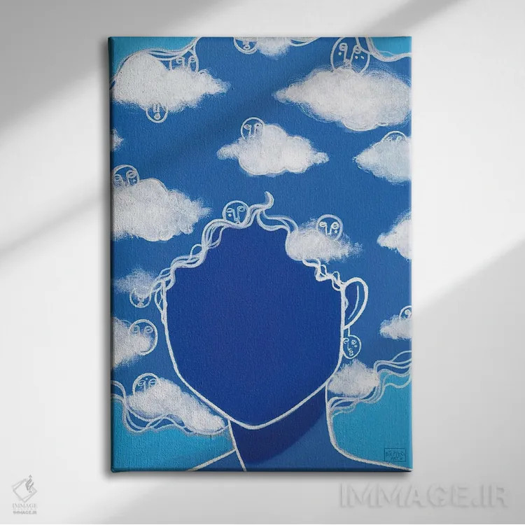 تابلو حواسپرت/کلهپوک (محاوره) اثر بری پیپنز - نمای روبهرو روی دیوار