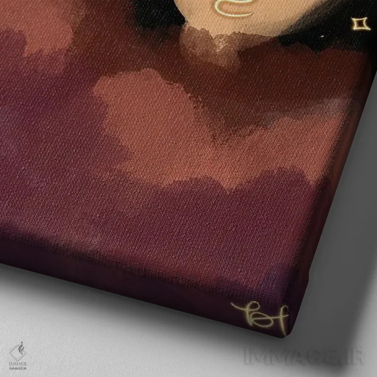 تابلو مادران معنوی اثر بری پیپنز - نمای نزدیک بافت بوم