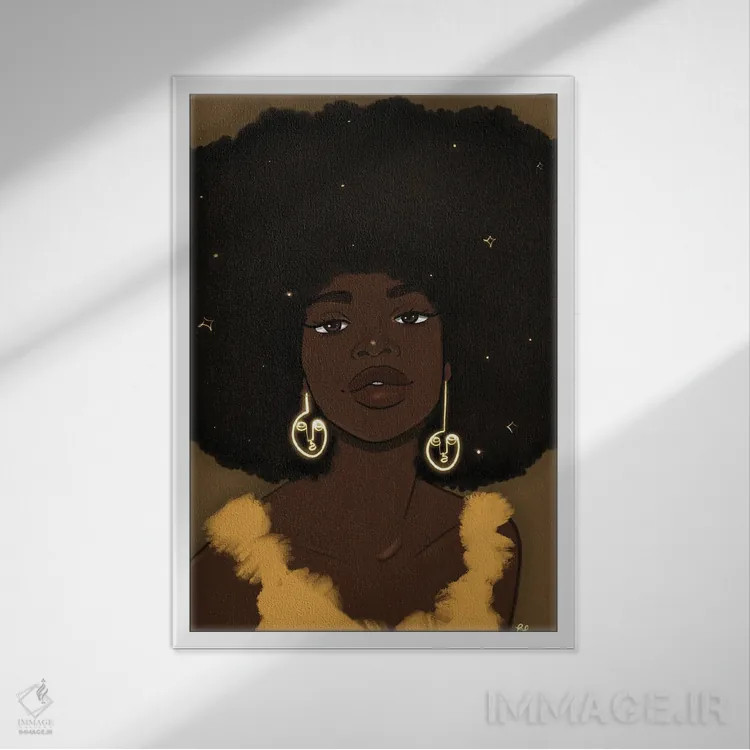 تابلو آفتاب اثر بری پیپنز - نمای قابدار سفید