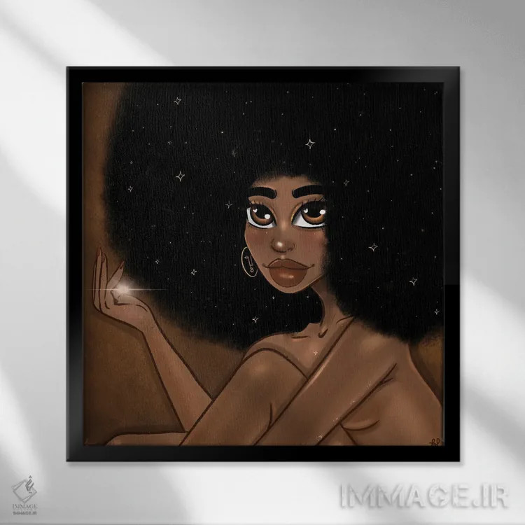 تابلو درست مثل جادو اثر بری پیپنز - نمای قابدار مشکی