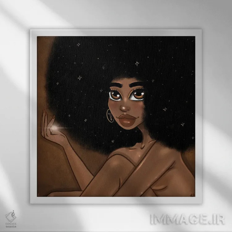 تابلو درست مثل جادو اثر بری پیپنز - نمای قابدار سفید