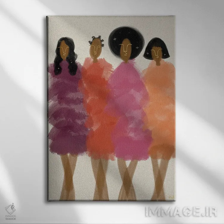 تابلو عمهها و خالهها اثر بری پیپنز - نمای روبهرو روی دیوار