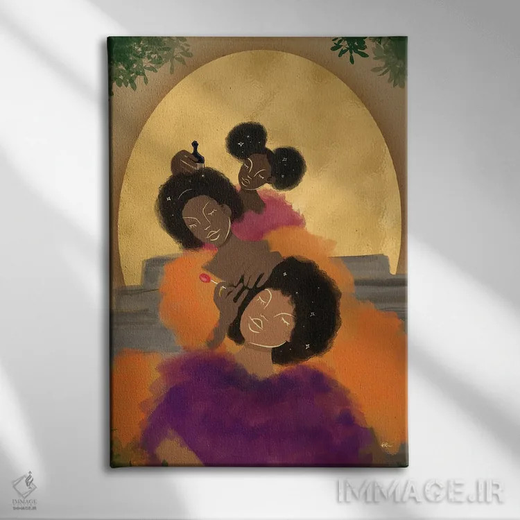 تابلو لطافت/مهربانی اثر بری پیپنز - نمای روبهرو روی دیوار