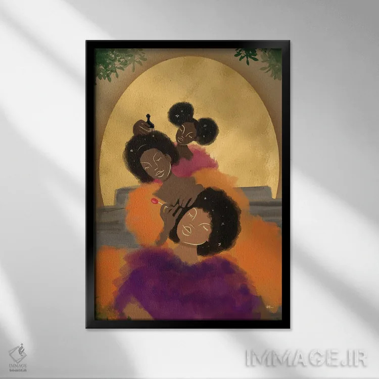 تابلو لطافت/مهربانی اثر بری پیپنز - نمای قابدار مشکی