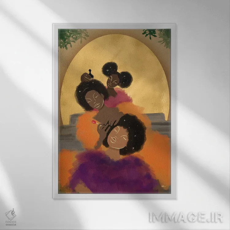 تابلو لطافت/مهربانی اثر بری پیپنز - نمای قابدار سفید